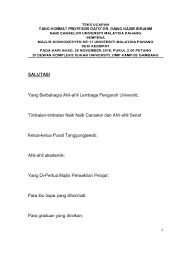 Draf ucapan perasmian majlis anugerah cemerlang dan mesyuarat agung pibg smk cheras jaya tahun 2009. Top Pdf Teks Ucapan Yang Hormat Profesor Dato Dr Daing Nasir Ibrahim Naib Canselor Universiti Malaysia Pahang Sempena Ucapan Naib Canselor Sesi Kedua Majlis Konvokesyen Ke 11 Ump 123dok Com