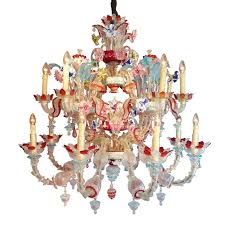 1940 S Murano Multi Colored Chandelier 1stdibs Com Colorful Chandelier Murano Chandelier Chandelier Pendant Lights