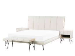 Boxspringbetten bis 50 reduziert gratis lieferung. Schlafzimmer Komplett Set 4 Teilig Weiss 160 X 200 Cm Betin Beliani Ch