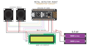 This circuit detects metal and magnets. Check Out This Diy Arduino Powered Metal Detector Robot