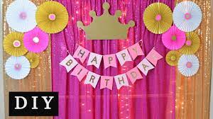 Mean girls themed party anyone? Diy Princess Theme Birthday Party Decoration Birthday Decoration Ideas At Home Youtube