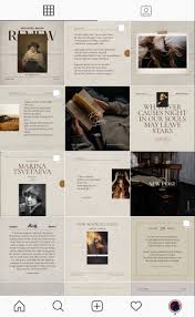 Writers Poets Social Media Templates Instagram Template Design Instagram Feed Layout Social Media Design