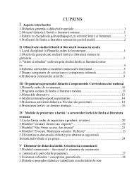 Programa pentru examenul de bacalaureat 2009 limba si literatura romana (*pdf)programa de examen pentru. Doc Cuprins I Aspecte Introductive Laura Alexescu Academia Edu