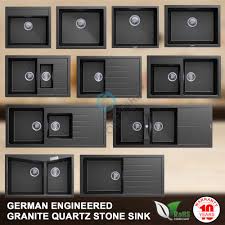 Below is a brief description of each type. Premium Black German Granite Stone Single Double Bowl Kitchen Sink Drainboard Kitchen Sink Black Kitchen Sink Sink