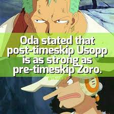 I Wonder If That S In Terms Of Physical Strength Or Combat Ability Usopp Zoro Nami One Piece