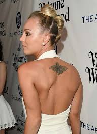Kaley Christine Cuoco Tattoo Shouderblades Butterfly Kaley Cucco Kaley Cuoco Celebs