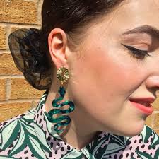 Serpent Earrings Long