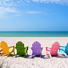 Colorful Beach Chairs Summer Wallpaper Beach Wallpaper Summer Beach Vacations Summer Wallpaper