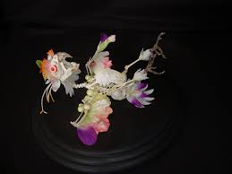 Cedric Laquieze Flower Skeleton Sculptures Sculptures Animal Skeletons Growth And Decay