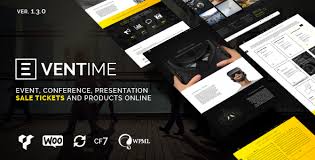 We offer you thousands of different logo variants of various sizes, styles and colors. Eventime Conference Event Ticket Store Theme Wpion