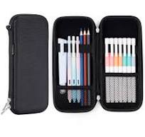 Amazon.com: iDream365 Estuche rígido mejorado para lápices, estuche de  transporte de bolígrafos duradero con cremallera, color negro : Productos  de ...