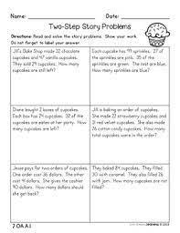 Distance Learning 2nd Grade 1 Step And 2 Step Word Problems No Prep Worksheets