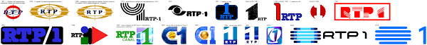 For a brief period it was known and marketed as canal 1 (channel 1); Rtp Rtp1 Logos Logotipos Ident Cronologia Logos