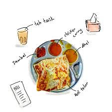 Roti Telur Roti Flatbread Dishes Eat