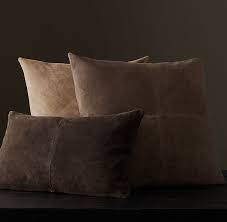 Let one of these fabulous accent colors liven things up. Cowhide Suede Pillow Cover Suede Pillows Brown Leather Bed Pillows