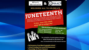 Juneteenth marks the day in 1865 when federal troops arrived in galveston, texas, to take courtesy the growing support for the racial justice movement, 2020 may be remembered as the year the. Naacp Eureka Chapter Black Humboldt Announces Virtual Juneteenth 2020 Celebration Krcr