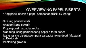 We have a huge group of essays writers that have sample research paper in tagalog the capacity to undertake any writing project you put to us. Gas Sample Ng Research Paper Sa Filipino