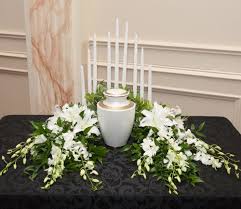 Same day delivery to all suburbs including adelaide hills. White Lights Urn Flowers With Candles Ital Florist