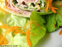 Wraps Au Jambon Salade Et Carotte Recette Salade Recette Wrap Wraps