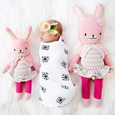 Chloe The Bunny Cuddle Kind Hand Knit Doll Knitted Dolls