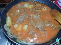 Bistec En Salsa Roja Receta Bistec En Salsa Roja Con Papas Facil Receta Recetas De Comida Mexicana Bistec En Salsa Bistec Con Papas