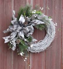 Christmas Grapevine Wreath Silver Christmas By Hilltoprustics Grapevine Christmas Winter Wreath Christmas Wreaths
