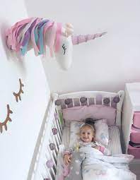 Unicorn Stuffed Animal Head For Wall Mount Baby Room Decor By Kudikisbabybedding Everything For Nurs Baby Room Decor Baby Bedroom Ideas Neutral Baby Girl Room