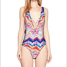 Hobie Tie Dye Chevron Swimsuit