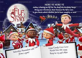 Elf On The Shelf Invitation An Elf S Story Invite Christmas Elves Party Photo Birthday Invitations Personalized Birthday Party Ideas Elf On The Shelf