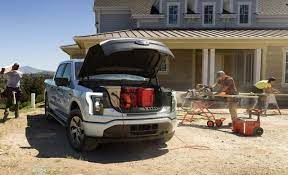 It appears to be well lit, and there are two bins that can. Behold The Ford F 150 Lightning And Its Gigantic Frunk