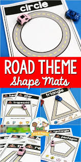 Printable Road Shape Mats For Preschool Pre K Pages Shape Activities Preschool Special Education Activities Shapes Preschool