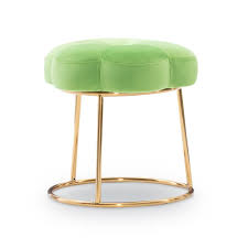 Linon Home Decor Linon Vanessa Green Accent Vanity Stool Thd02683 The Home Depot In 2020 Linon Home Decor Vanity Stool Linon