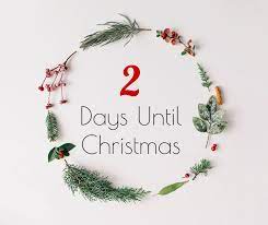 Holiday design for card, poster, blog, banner, website, post. Selective Service System Countdown 2 Days Until Christmas Facebook