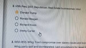 There is only 1 correct answer. Local Middle School Teacher Didn T Create Controversial President Trump Quiz Question Wpec