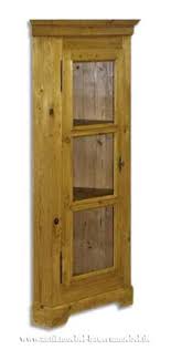 Kleiderschrank eckschrank eckkleiderschrank spectral weiß spiegel. Eckvitrine Eckschrank Eckmobel Landhausstil Massivholz Gebeizt