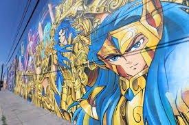 Утерянный холст — владыка преисподней. Saint Seiya Mural In Guanajuato Mexico Anime