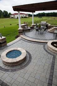 There are many options for adding a cozy gathering place to your outdoor living space, and classic brick and concrete fire pits rank high among them. 18 Inspiring Stamped Concrete Patio Ideas Designs For 2021 Outdoor Designs