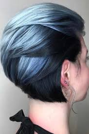 A lot of people are taking the big chop with short cute easy hairstyles. Ombre Hair Blue Short What S New