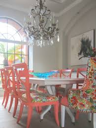 Colorful Coastal Dining Room Coastal Dining Room Dining Room Colors Painted Dining Table