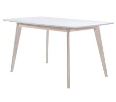 Table Extensible L120 160 Cm Malena Scandinave Bois Et Blanc Table Extensible Mobilier De Salon Bois