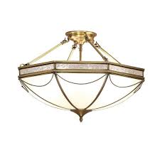 Check spelling or type a new query. Russell Antique Brass Finish 3 Light Semi Flush Ceiling Light Sn01p43 Tiffany Lighting Direct