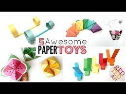 5 Paper Toy Diys 5 Minute Crafts Things To Do When Bored Youtube Easy Paper Crafts Paper Crafts Diy Crafts For Kids