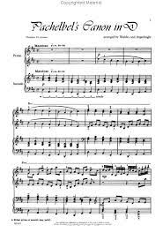 Pachelbel S Canon In D Partituras Musica Compositores