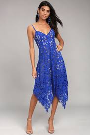 One Wish Royal Blue Lace Midi Dress Lace Blue Dress Royal Blue Lace Dress Blue Lace Midi Dress