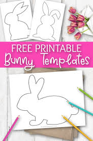 Assemble bunny shape using template below. Free Printable Bunny Rabbit Templates Simple Mom Project