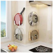 Stainless steel kitchen rack ukrainian keyboard overlay. Racks Holders Self Adhesive Wall Mount Pan Cover Pot Lid Holder Home Kitchen Storage Rack Details About Hk Home Garden
