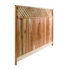 6 X 8 Redwood Lattice Top Wood Fence Panel Fence Panels Fence With Lattice Top Privacy Fence Panels