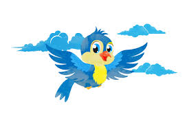 Find over 100+ of the best free bird images. Cute Flying Bird Cartoon In Watercolor By Curutdesign Thehungryjpeg Com