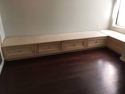 Enhance your home with a tasteful upholstered bench or settee to create additional comfort and storage in your entryway and living room. Hand Crafted Seating Banquette Seating With Large Storage Drawers By M Reslan Hawasli Custommade Com