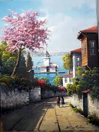 Uskudar Kiz Kulesi Ressam Zekeriya Malkoc Resim Sanati Resimler Tablolar